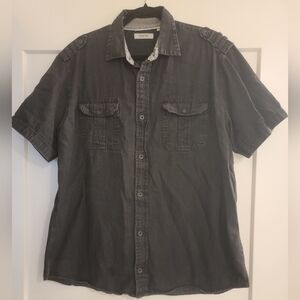 Kenneth Cole Charcoal Button Down Shirt